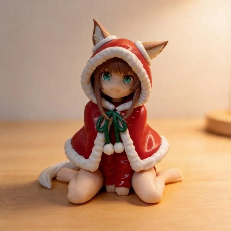 My Cat Is a Cute Girl Azuki & Wandering Witch Elaina Anime Figures - 10cm Car & PC Case Decoration Model Toy