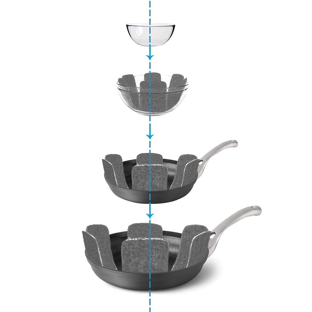 3/6/12pcs 10.2/13.8/15inch Pot And Pan Protectors, Set Of 12 And 3 Different Size, Pot Dividers Pads, Stacking Pan Protectors, Pan Separators Pads For Protecting And Separating Pots And Pans