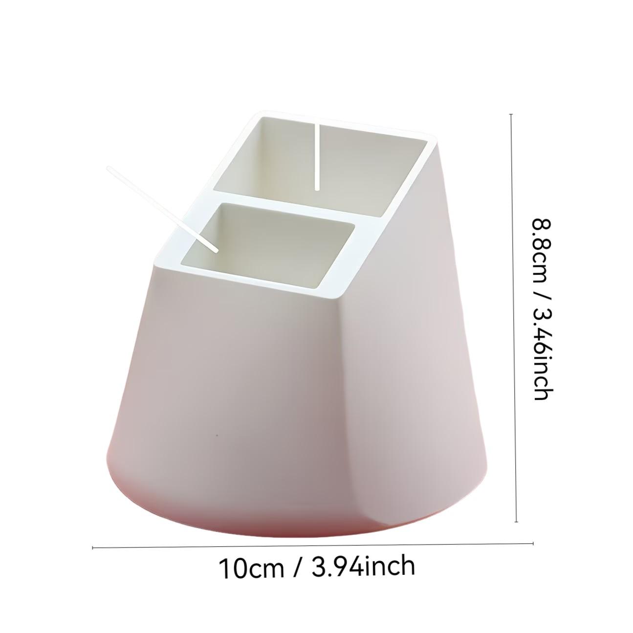 2-Hole Remote Control Holder, Holds 2 Remotes, Minimalist Black & White Design, Organizer for TV, Air Conditioner, Light Remotes & Office Supplies, Practical Desktop Storage Stand