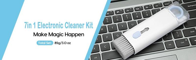 7-in-1 Electronic Cleaner Kit-Comprehensive Cleaning Solution for Keyboards,AirPods,Earphones,Laptop,Mobile phone,and PC Monitor Camera Smartphone