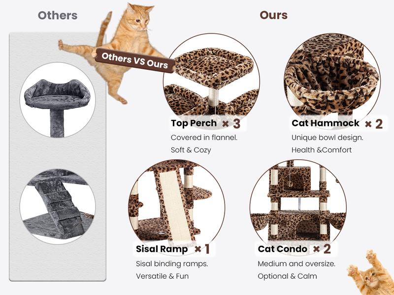 SHA CERLIN 73in Corner Cat Tree for Indoor Cats -Save Space with Multi-Level Perches, Condo, Sisal Scratching Posts#ChristmasGifts#TikTokShopBlackFriday