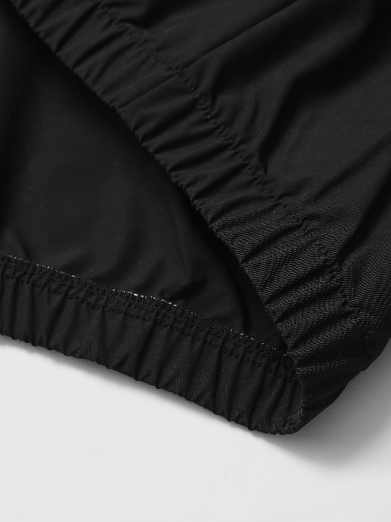 Men's Black Los Angeles Zip-Up Jacket with 07 Number Back Print and Star Details, Vintage Sportswear with Sleeve Numbers for Casual Street Style and Daily Wear, Athletic Jackets, Athlete Jackets