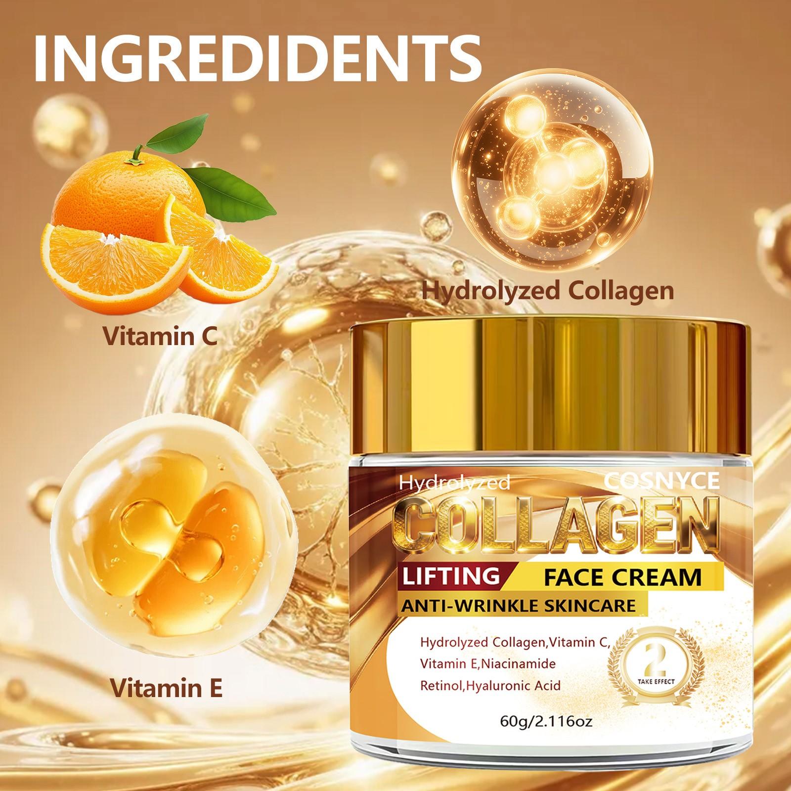 Retinol Care Cream, Luxurious Moisturizing Nourishing, Sensitive Skin Choice, Dual Effect Summer, Soft Fine Skin, 60g