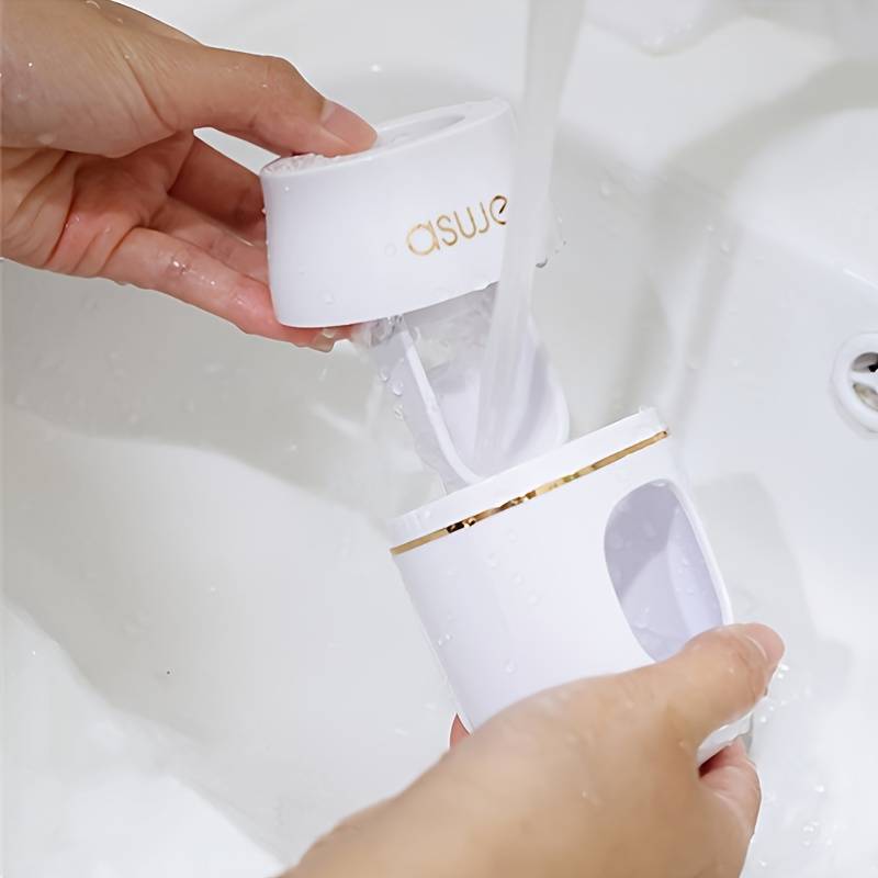 Automatic Toothpaste Dispenser Set, Wall-Mounted Lightweight Convenient Tube Squeezer, Easy-To-Use Bathroom Accessory