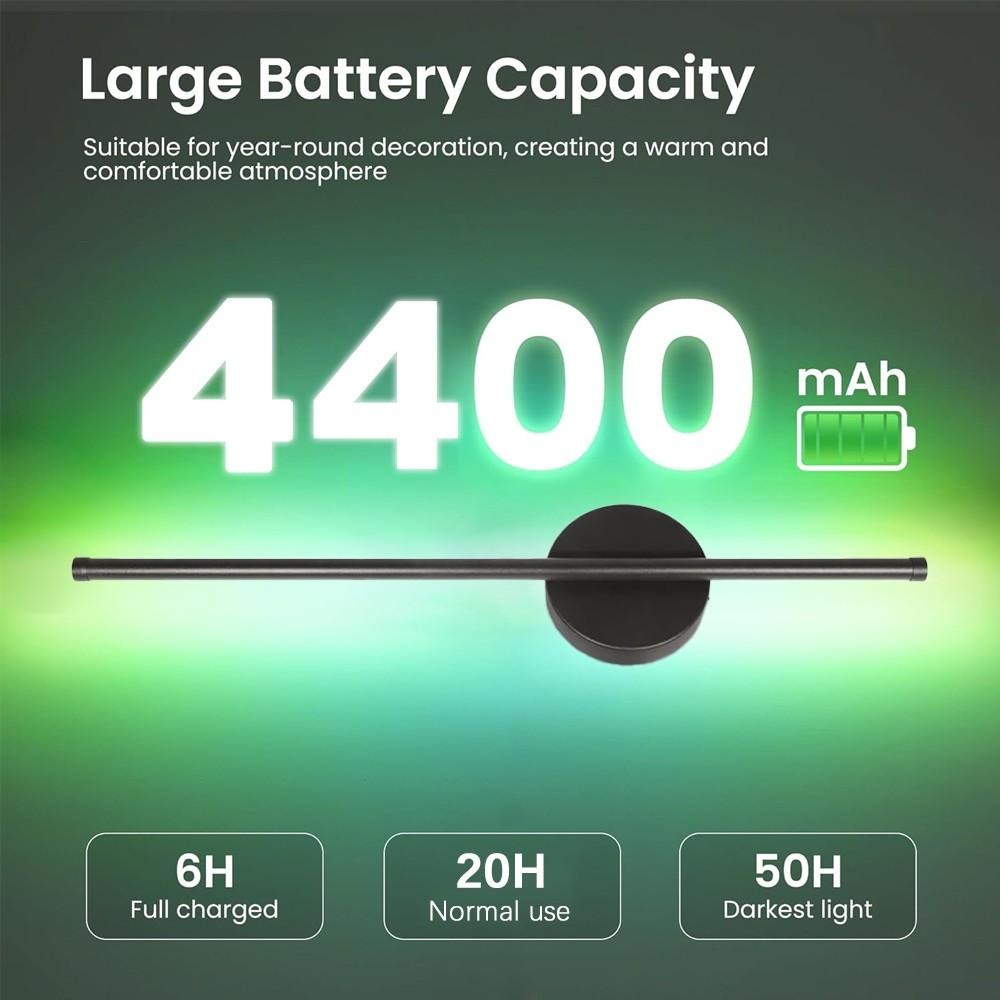 1/2-piece RGB Wall Lights, Modern LED Rechargeable Decorative Wall Lamps, Wireless Magnetic Installation, Remote-Controlled Dimming, 7 Colour Options, For Bedrooms, Feature Walls, Stairwells and Hallways, Minimalist Indoor Home Wall Lighting