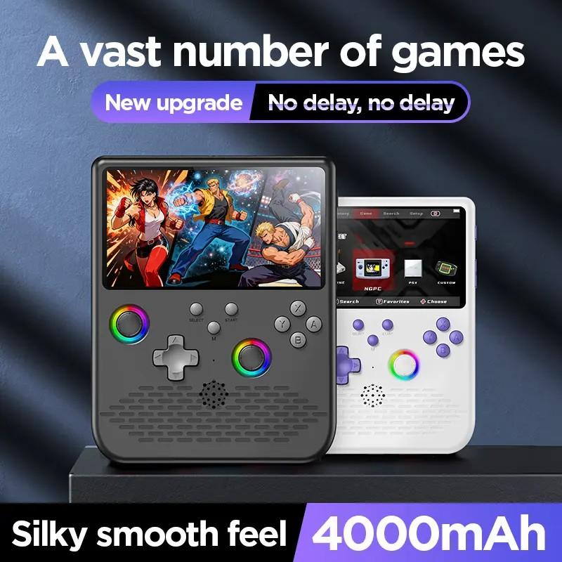 H5 Handheld Game Console, Mini Portable Video Game Machine, 5-Inch IPS Screen, 34+ Mainstream Emulators, 64GB TF Card, Gift for Boyfriend