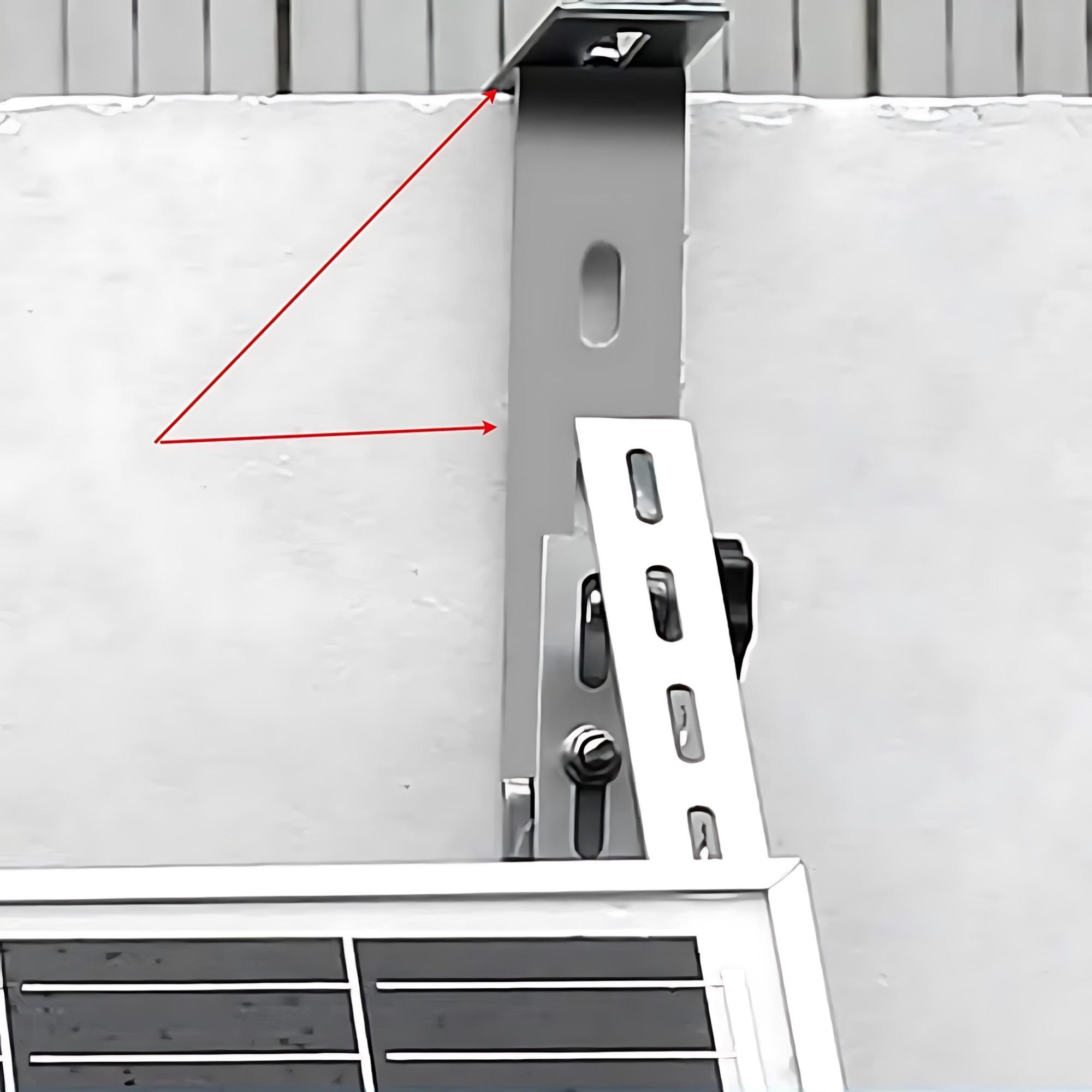 Balcony Solar Panel Mounting Bracket Kit, No-Drill Hooks for Square Railings, Rust-Proof & Damage-Free, Easy Installation for Home PV Systems. Efficient & Durable Balcony Solar Mounts.