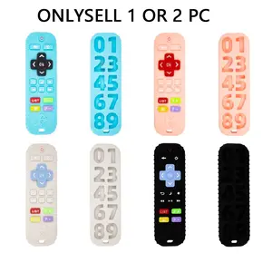 Silicone Remote Control Teether, 1 Count Baby Teething Relief Toy, Sensory Development Toy for Children, Safe Food-grade Gift