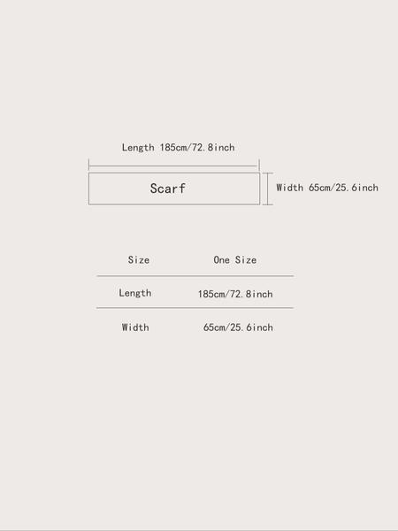 Boho Floral Pattern Imitation Wool Scarf for Women, Thick Soft Double-Sided Boho Style Shawl, Comfortable Design for Fall & Winter Daily Wear