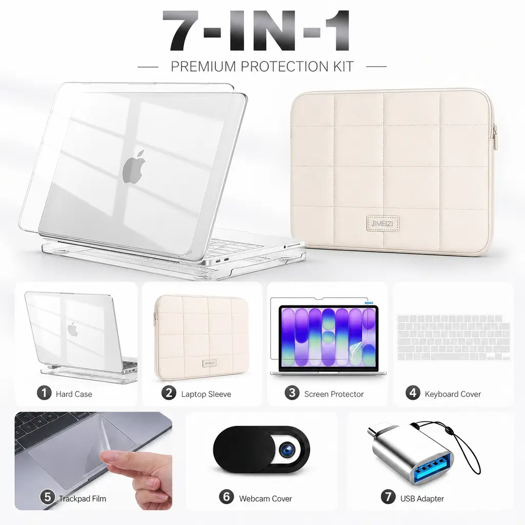 Transparent 7-piece gift set