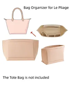 2026 Newly upgraded  Felt Bag Organizer, Multi-Pocket Bag Insert for Shoulder Bag, Storage Bag fits Large Foldable Tote Bag, Multi-Functional Handbag Accessory for Women, Tote Bag Organizer Insert, Compatible with Le Pliage Tote Bag, Felt Inner Bag
