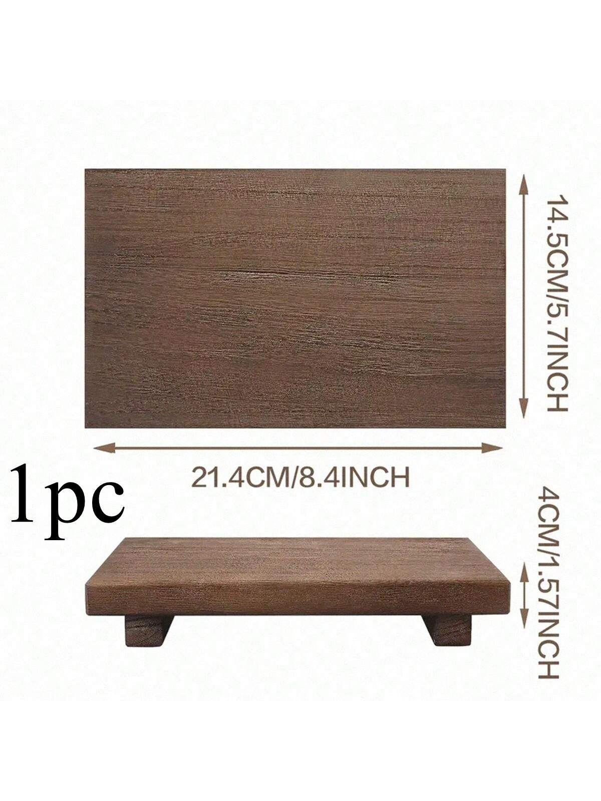 Small Bathroom Counter Organizer, Wooden Decorative Tray, Rectangular Cosmetic Rack, Kitchen Soap Bottle Holder, Home Party Gift