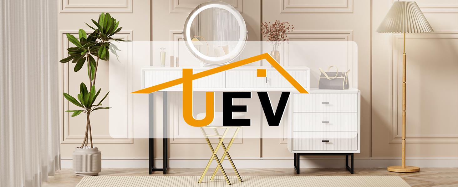 Large Vanity Desk with Drawers,Makeup Vanity Set with Movable 3-Drawer Chest,Modern Makeup Vanity Dressing Table