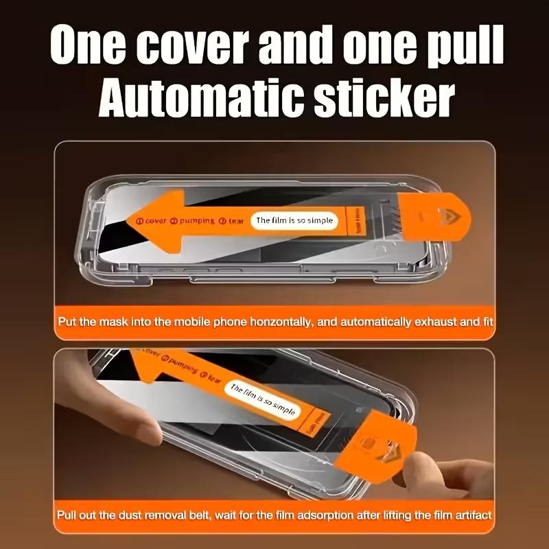 3-Pack Anti-Spy Screen Protector Film for iPhone 17promax 16promax 15promax, Privacy Phone Protection, Speaker Dust Mesh, Full Coverage