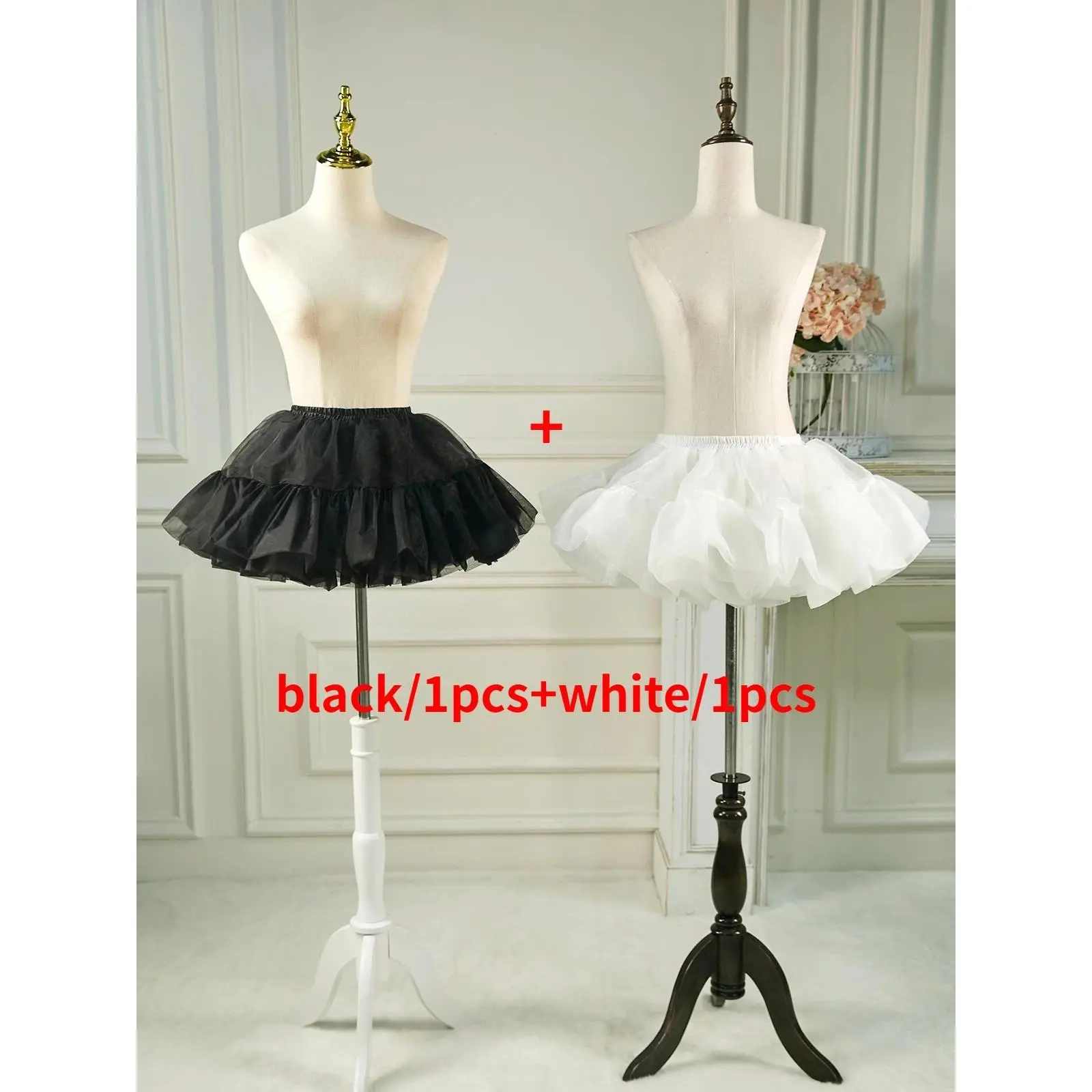 Short Puffy Skirt for Women Fluffy Petticoat Mini Skirt Crinoline Underskirt Puffy Tutu Skirt For Women Petticoats Skirts