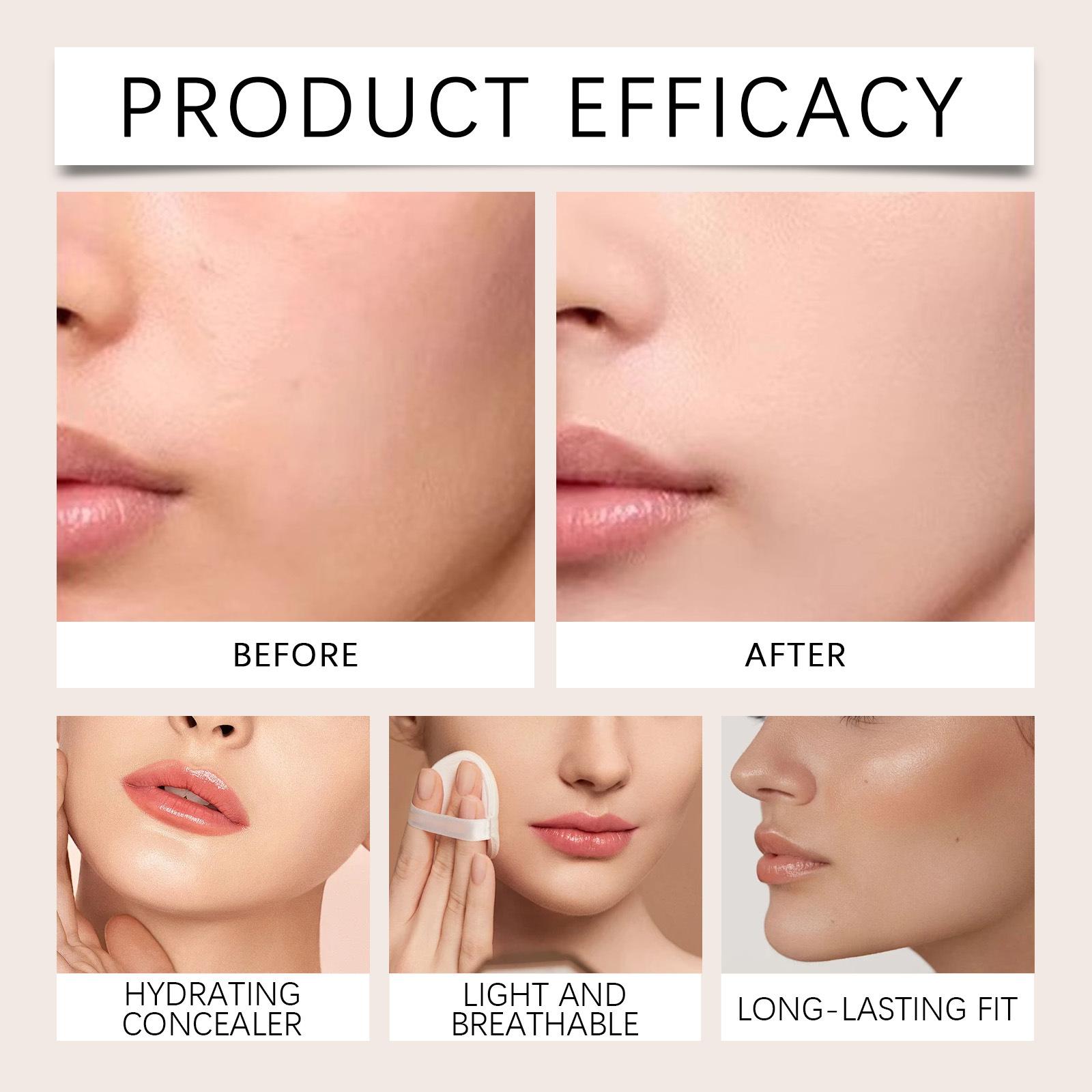 Corrective cream: lightweight texture, adheres well, long-lasting, clear and transparent, corrects skin imperfections, adds radiance