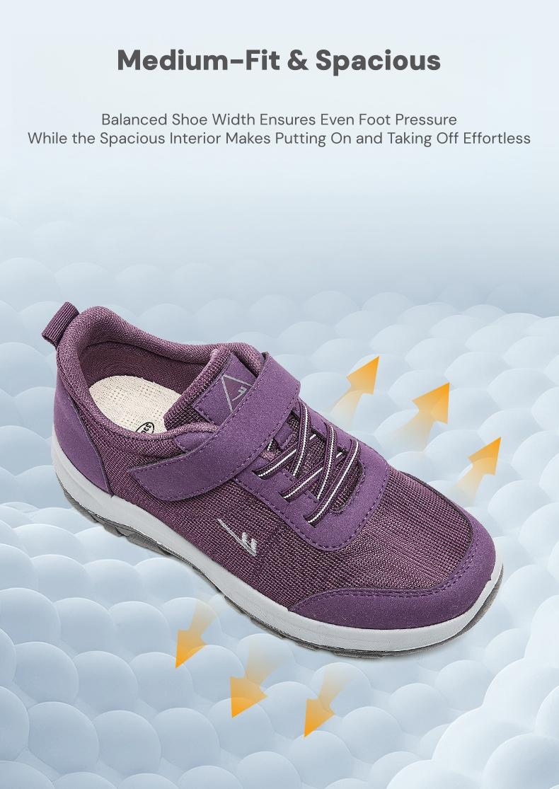 Women's New Spring Mom Shoes, Casual Outdoor Woven Sports Shoes, Breathable Soft Sole Running Shoes, Comfortable Magic Tape Sneakers