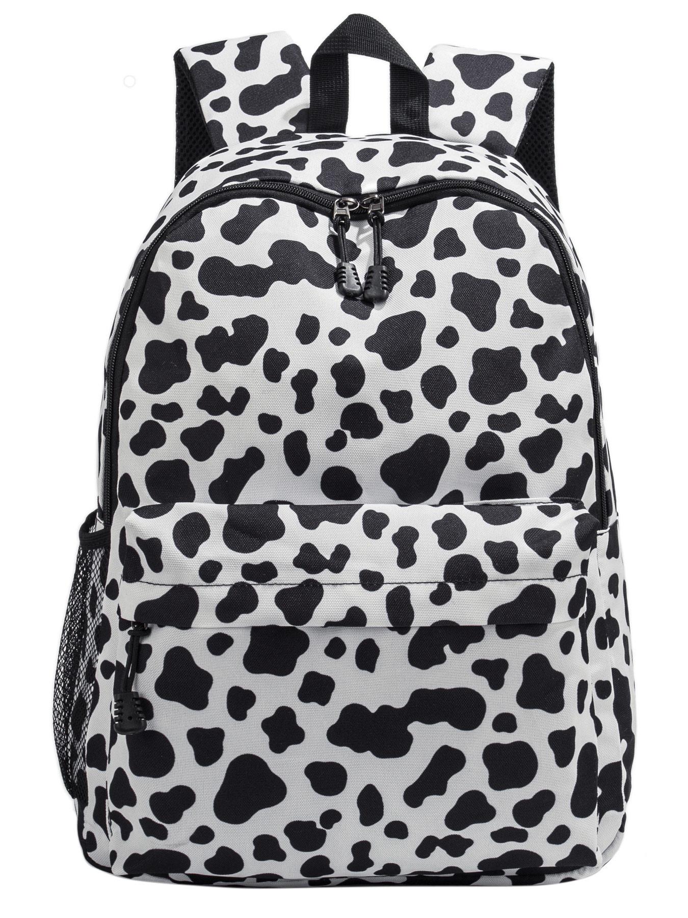 Large Capacity Waterproof School Backpack, Rose Pattern Laptop Bag, Multifunctional Travel Bag for Men & Women, Lightweight College Backpack