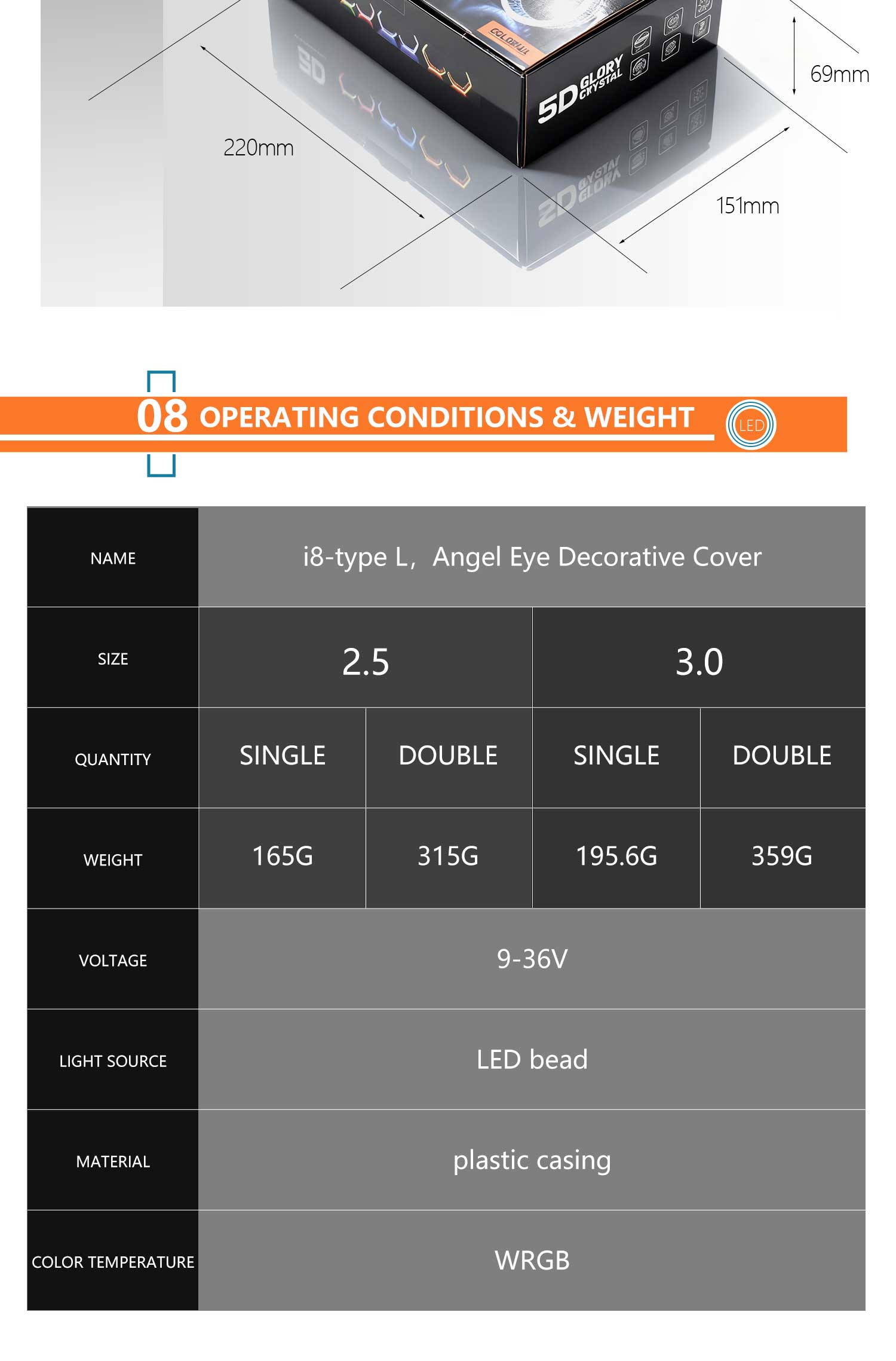 2PCS 5D RGB Angel Eyes Halo Rings Lights with Turn Signal Lights APP Bluetooth LED Motorcycle Retrofit DRL Car Headlight 12V