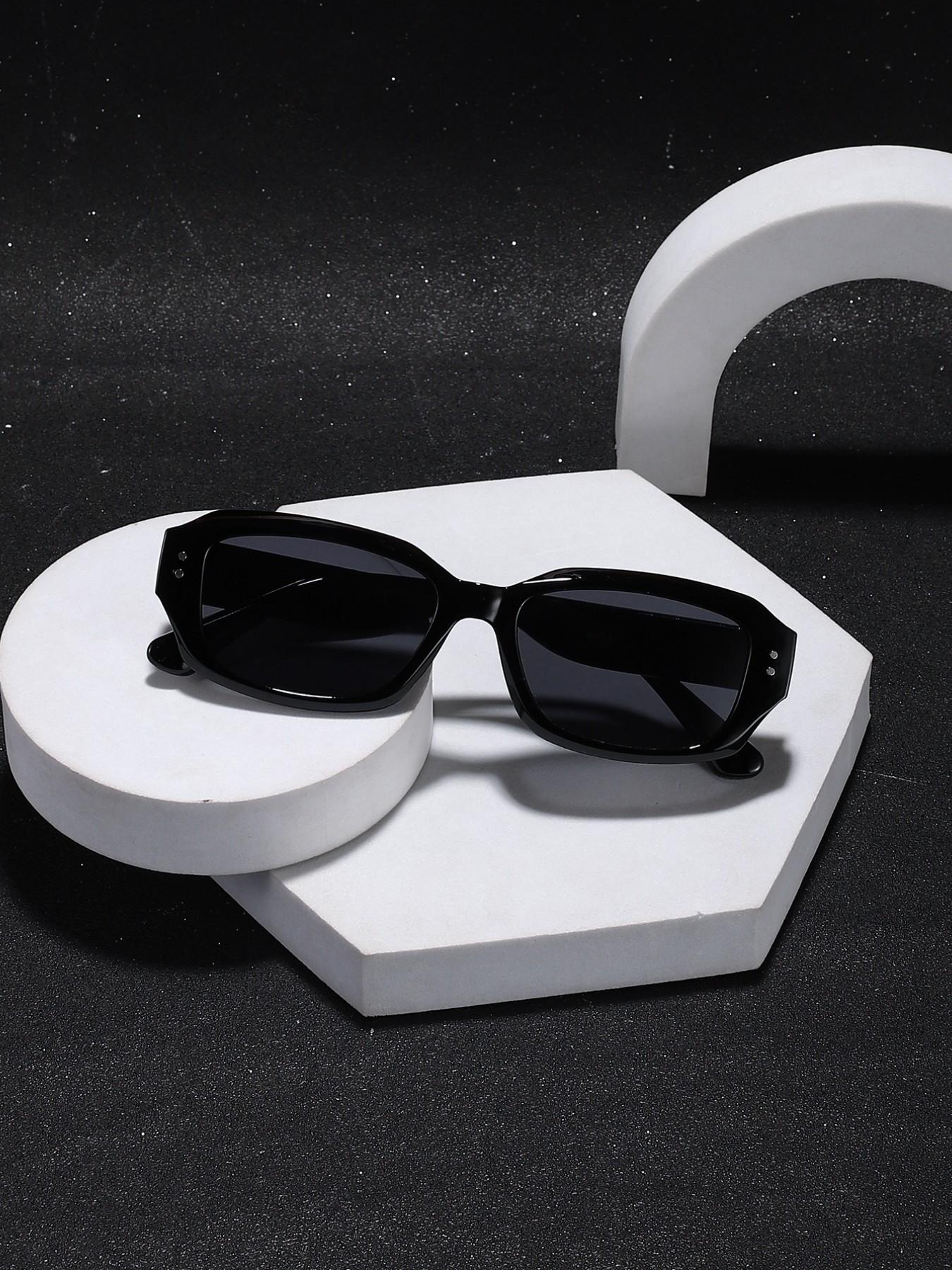 Men's Rectangular Sunglasses, Lightweight Frame, Casual Style, Perfect for Daily Outdoor Use, All Seasons