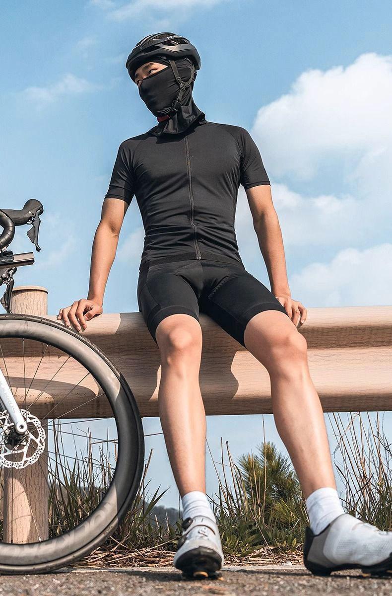Cycling warm and wind-resistant headgear Ice silk skin-friendly and breathable forehead and neck integrated sunscreen mask Motorcycle liner headgear