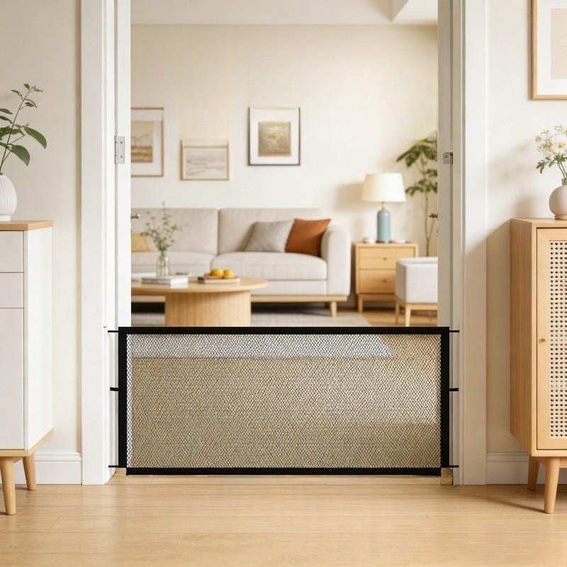 2026 New Pet Isolation Net, No Drilling Foldable Portable Cat Dog Protective Fence, Home Corridor Balcony Safety Barrier, Expandable Anti-Escape Mesh Gate