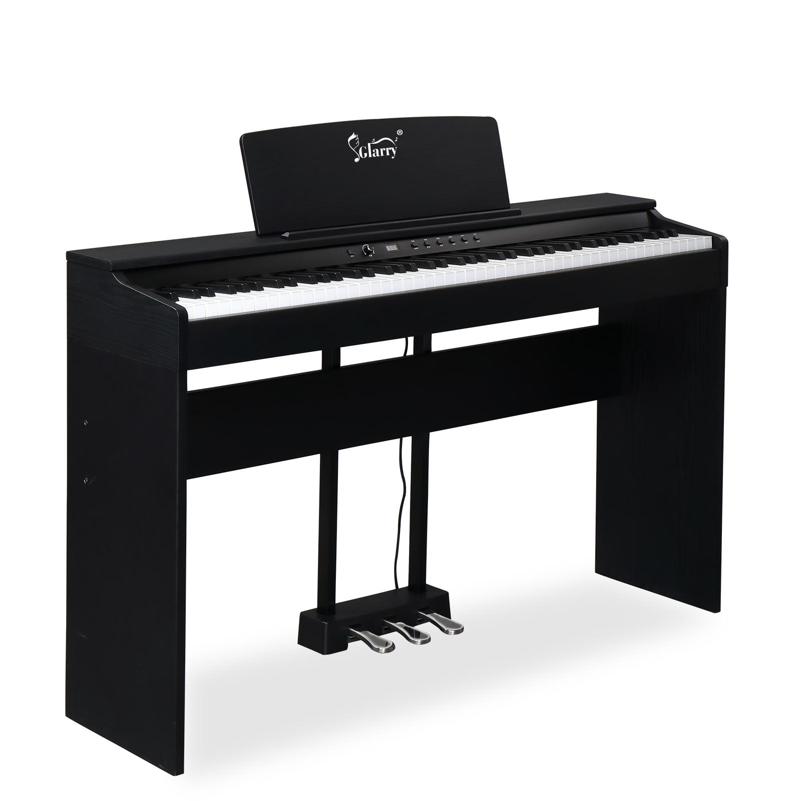 Flower Dance GDP-105 88-Key Full Weighted Key Electronic Digital Piano with Triple Pedals, Headphones, Power Adapter for All Levels, Electronic Piano
