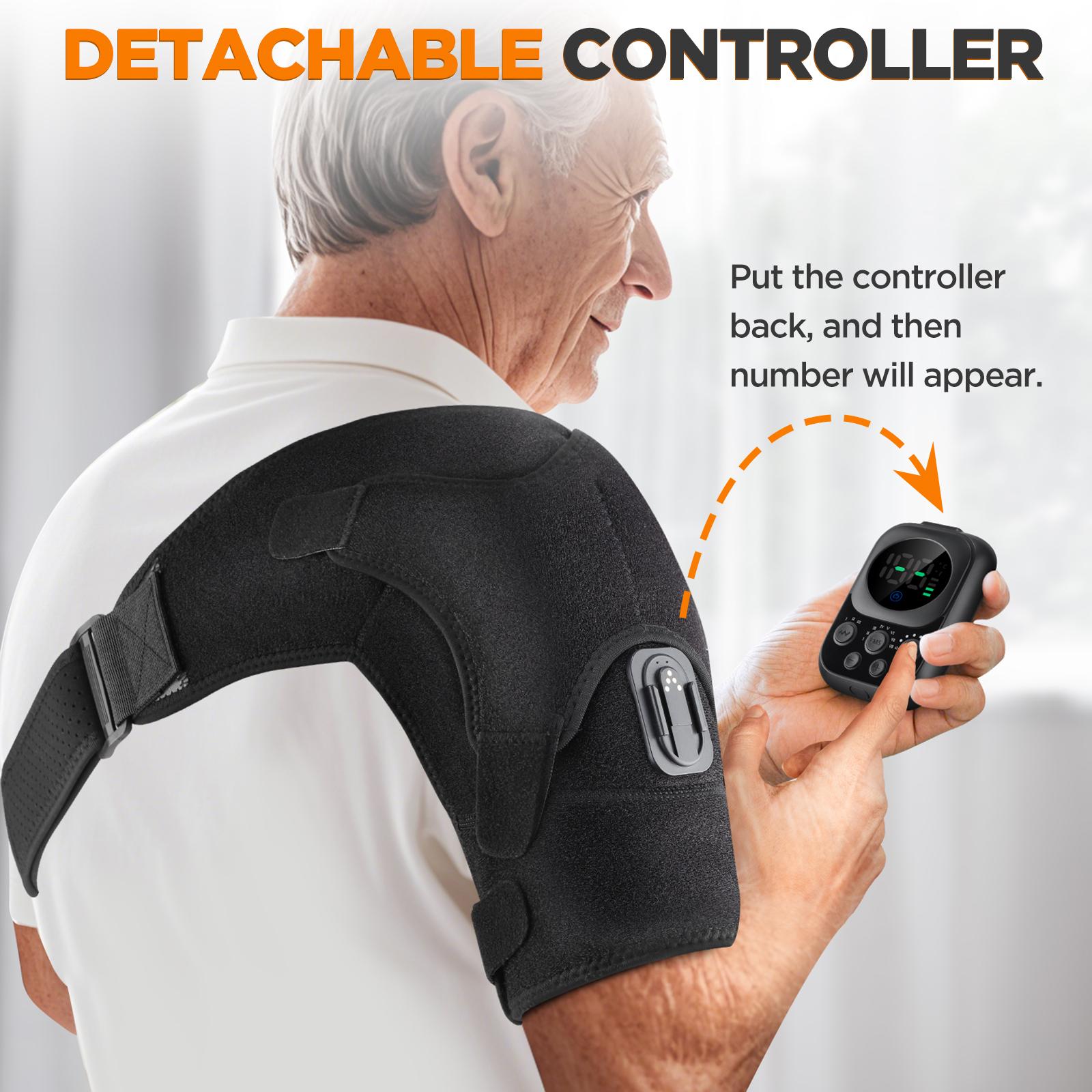 Heating Vibration Massage Shoulder Pad 3-speed Heating 3 Vibration Massage Portable Shoulder Massage Equipment USB Rechargeable Gift for Parent Heating Vibration Massage Shoulder Pad 3-speed Heating 3 Vibration Massage Portable Shoulder Massage Equipment USB Rechargeable Gift for Parent
