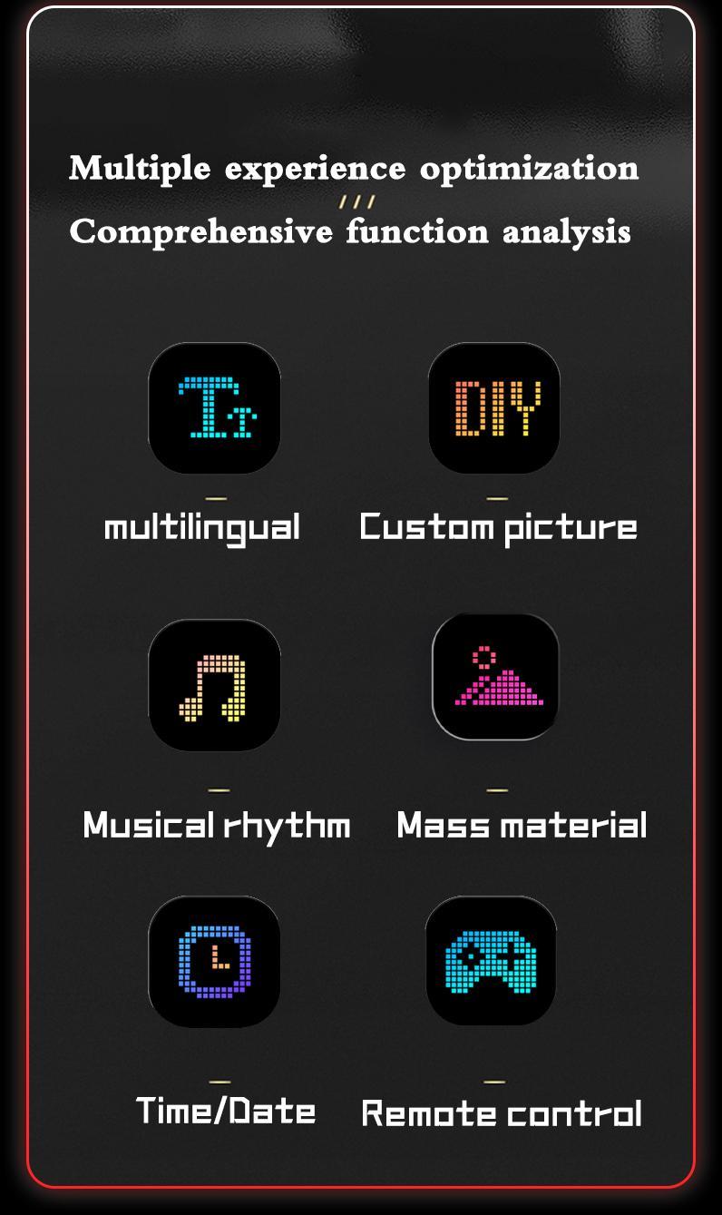 LED Sign for Car, 27"x5"ProgrammableFlexible LED Matrix Panel Bluetooth App Control LED Sign, DlY Design Text, Patterns andAnimations Automotive Vehicle Bright Clear Display