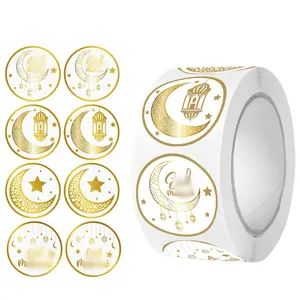 500Pcs/Roll Festival Party DIY Stickers, Baking Sealing Labels, Creative Multi-Functional Stickers, Ideal for Online Stores, Gift Box Decoration, Packaging Labels