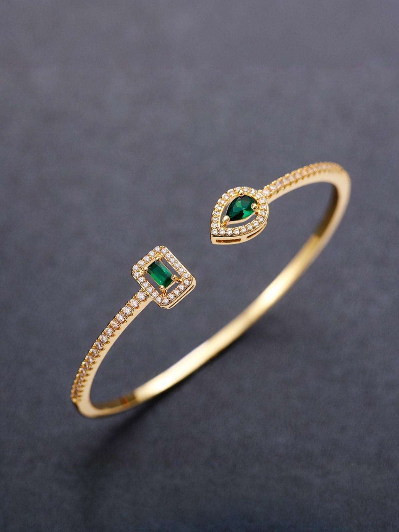 Valentine's Day Gift for Girlfriend Wife, Unique Luxury Bracelet S5214, New Chinese Style Zircon Bangle, Vintage Elegant Hand Chain