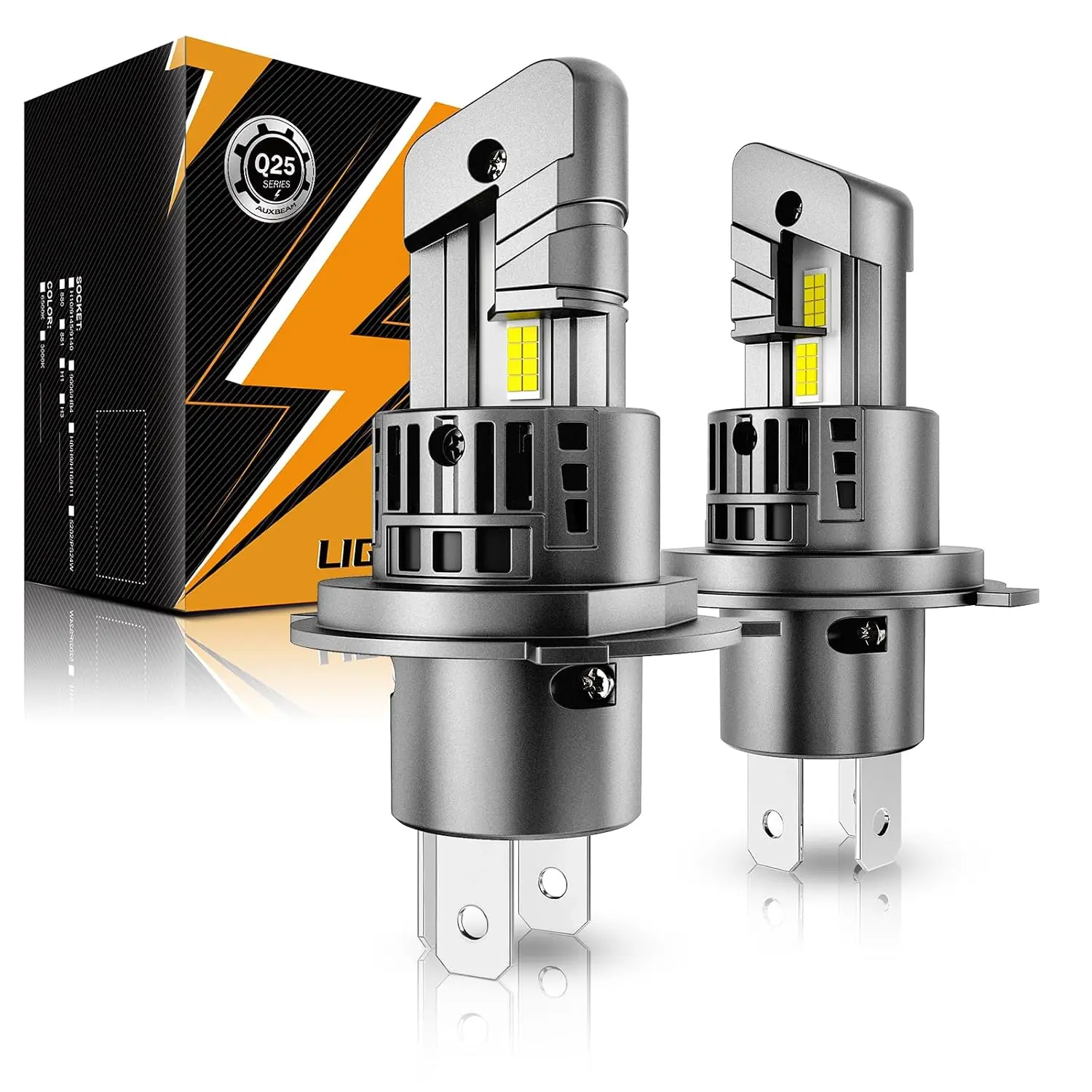 Q25 Series H4 9003 Fog Lights H4 Powersports Lights 20000LM