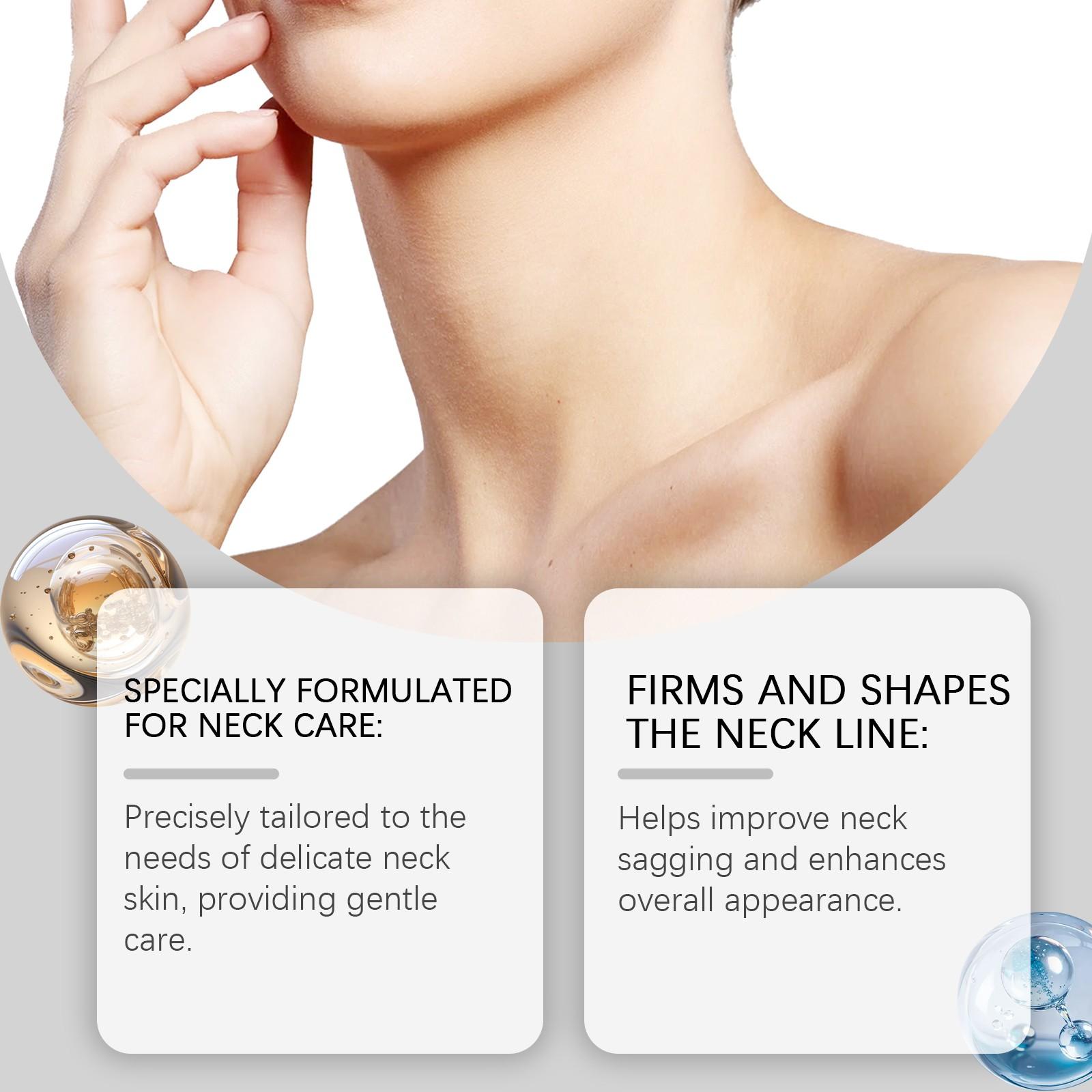 Neck Lifting Hydrating Cream, Anti-Wrinkle Neck Firming Balm, Wrinkle Reduction, Skin Tightening, Moisturizing Care for Neck Area