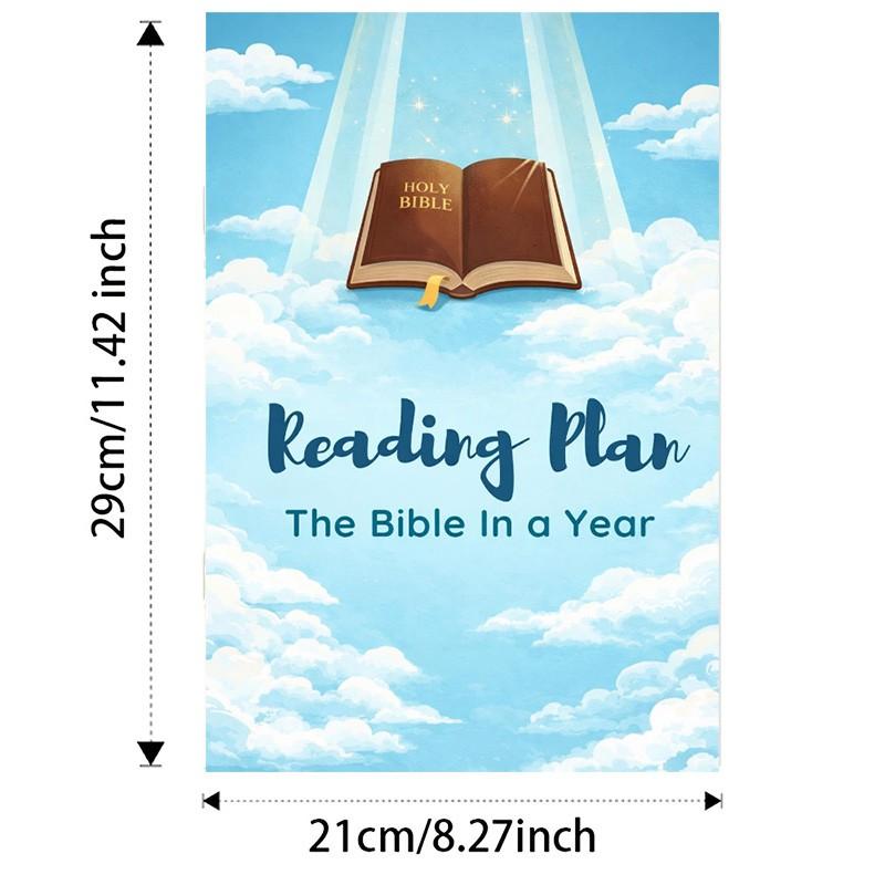 Bible Reading Plan Yearly Bible Study Guide, Daily Spiritual Growth Tracker, Group Learning Resource, Complete One-Year Scripture Companion