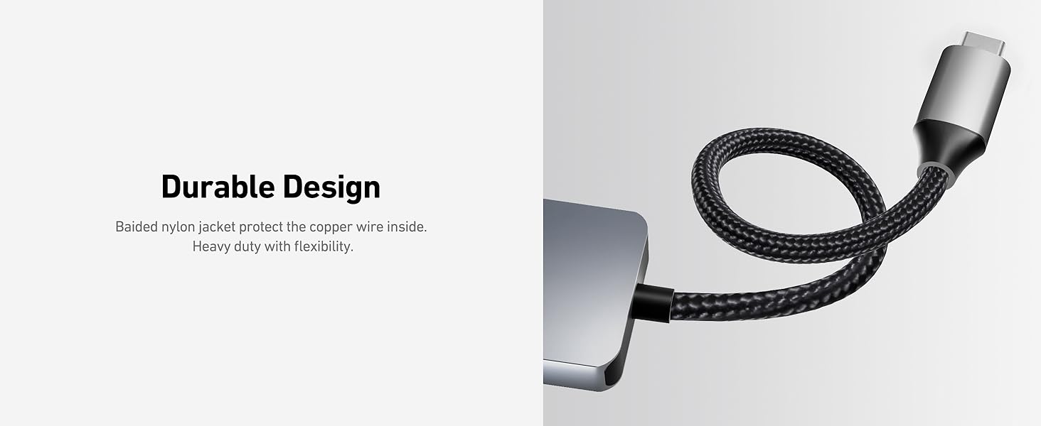 BENFEI 7 Port USB-C HUB with 4K HDMI, 100W Power Delivery, 3*USB 3.0, SD/TF Card Readere(160MB/s)