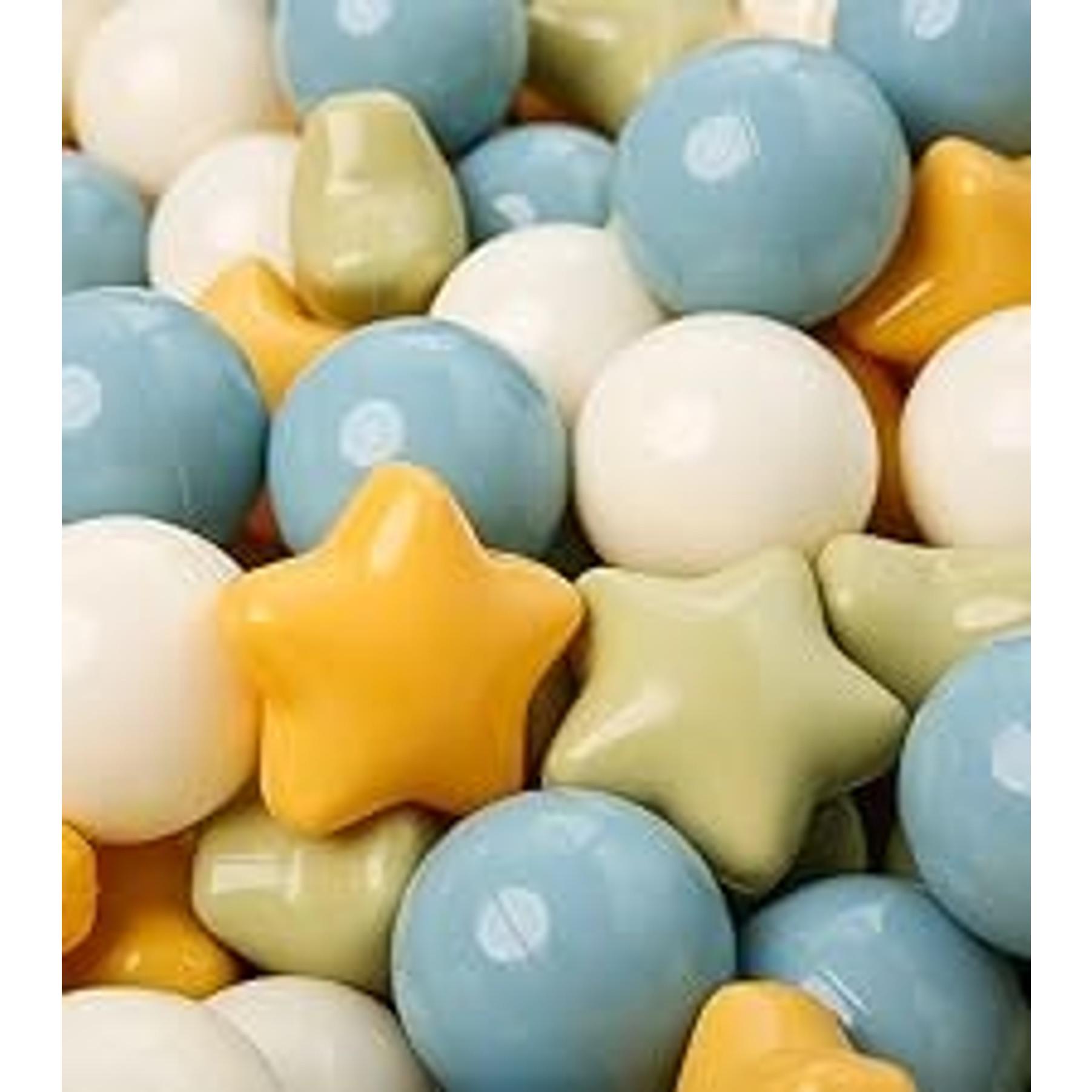 Ball Pit Balls Star and Heart Shapes for Toddlers - Non-Toxic BPA-Free Plastic, 50/100/200/500 Count, Colorful Safe for Kids Indoor Outdoor PlayGift