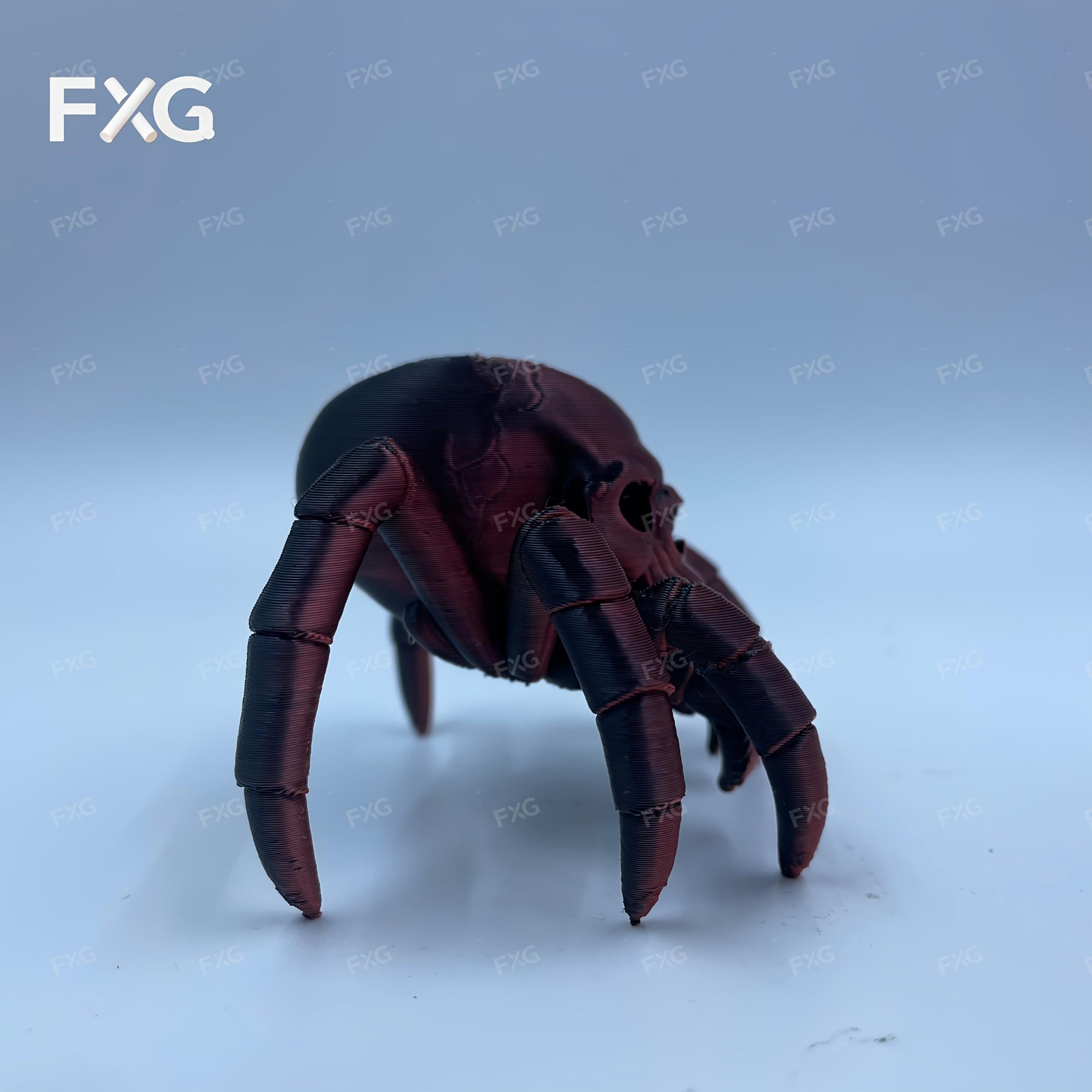 Dark Skull Spider Decorative Figurine, High Precision Print, Gothic Style, Desk Decoration, Christmas Gift, Unique Holiday Display