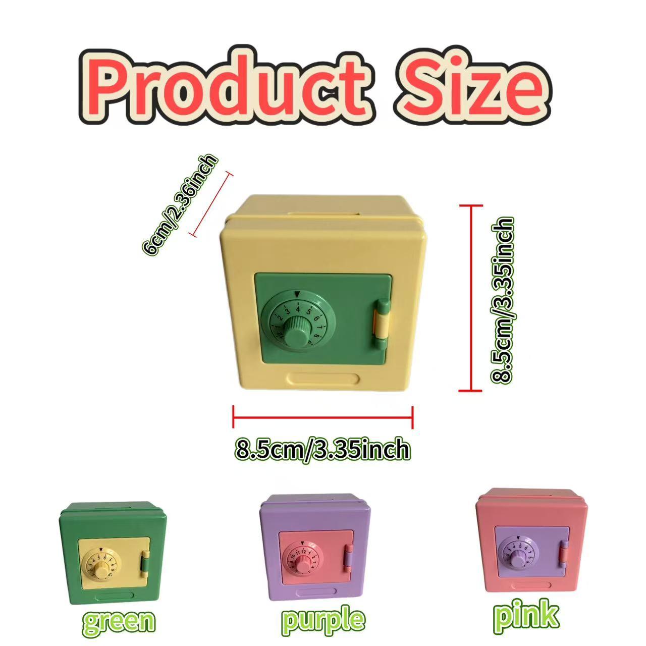 1pcsChildren's ATM piggy bank, suitable for boys and girls, mini electronic bank with password lock, safe coin bank for boys and girls, children's cash savings box, great children's gift toy bank