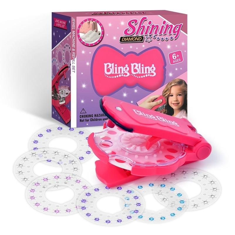 Magic Nail Drill Machine Set, DIY Hair Decoration Tool, Best for Bags, Postcards, Shoes, Clothes, Perfect for Any Holiday