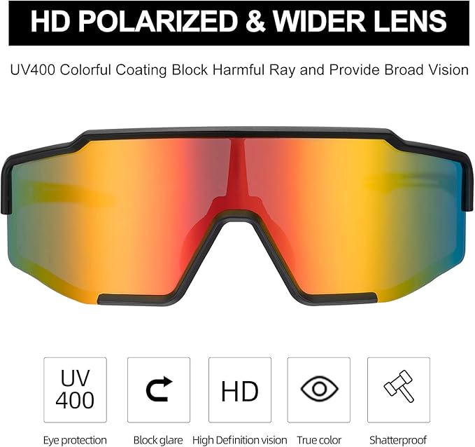 ROCKBROS Polarized Sunglasses for Men Women Cycling Glasses Sports Driving Bike Fishing Running Sunglasses TAC UV400