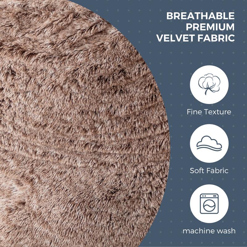 MAXYO YO 2-in-1 Convertible Bean Bag Bed Chair, Giant Fluffy Lounger Removable Washable Cover