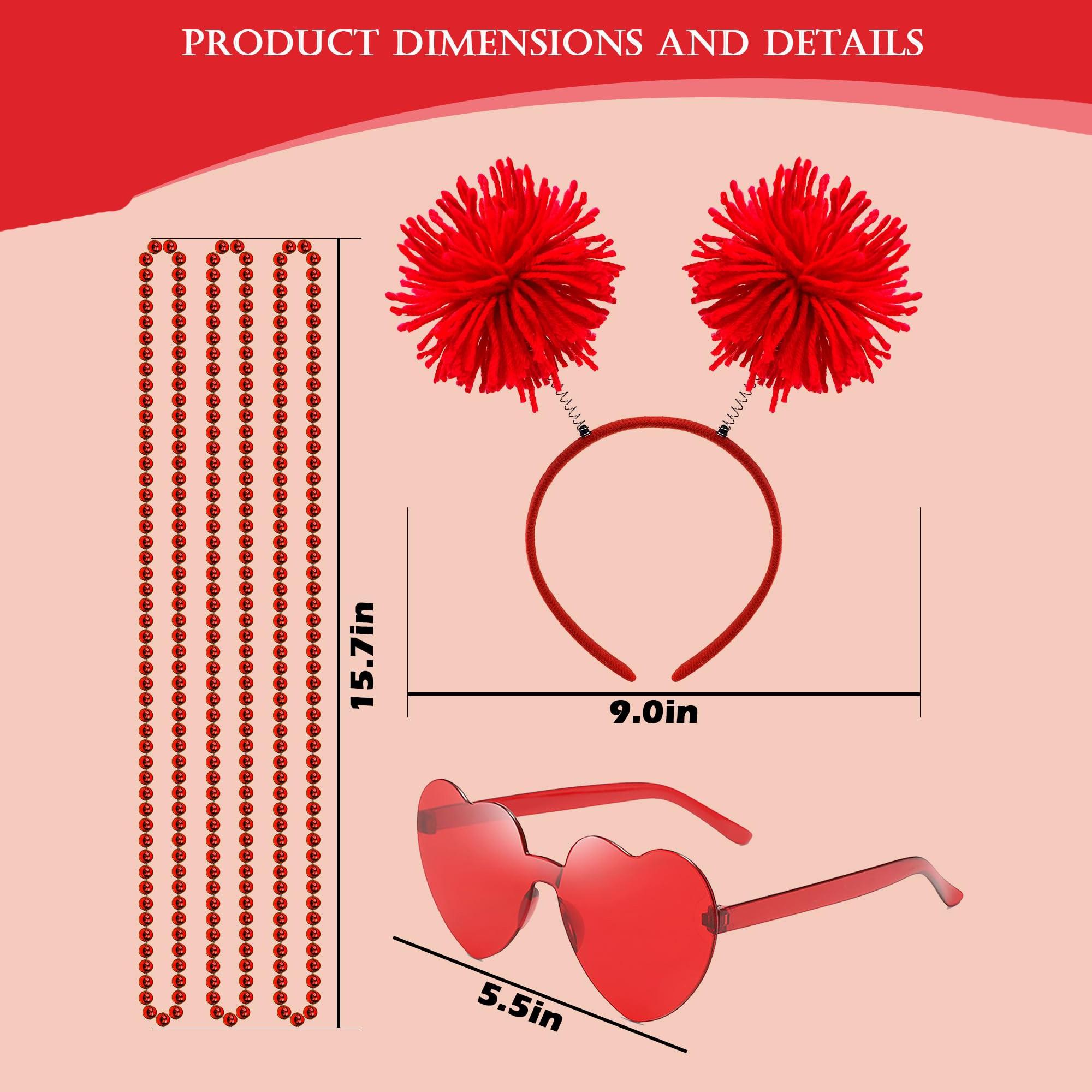 6-Piece Party Set, Ballet Dress, Accessories, Heart Sunglasses, Beaded Necklace, Wedding, Birthday, Cosplay Party