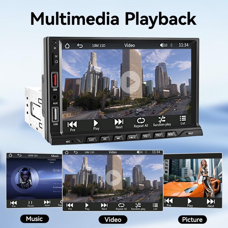 7 Inch Carplay Car Display, Supports Wired Apple Carplay, Android Auto, Rearview Camera, Bluetooth-compatible 5.0, USB, TF, Aux, Fm, 1 Din 12V Vehicle, Carplay Touchscreen 7 Inch Carplay Car Display, Supports Wired Apple Carplay, Android Auto, Rearview Camera, Bluetooth-compatible 5.0, USB, TF, Aux, Fm, 1 Din 12V Vehicle, Carplay Touchscreen