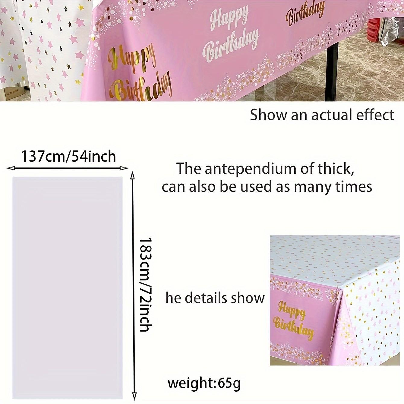 Halloween Christmas Disposable Tablecloth, Party Birthday Decoration, Plastic Printed Design, Easy Clean, Durable One-Use Decor