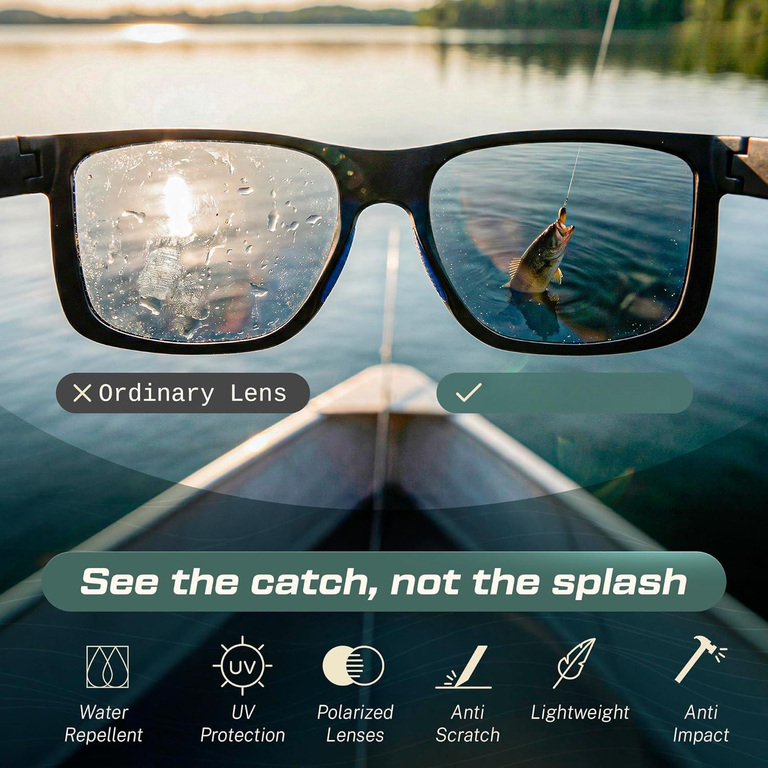 ANCHOR Floating Polarized Fishing Sunglasses for Men and Women Lightweight UV400 for Driving Cycling Running ANCHOR Floating Polarized Fishing Sunglasses for Men and Women Lightweight UV400 for Driving Cycling Running