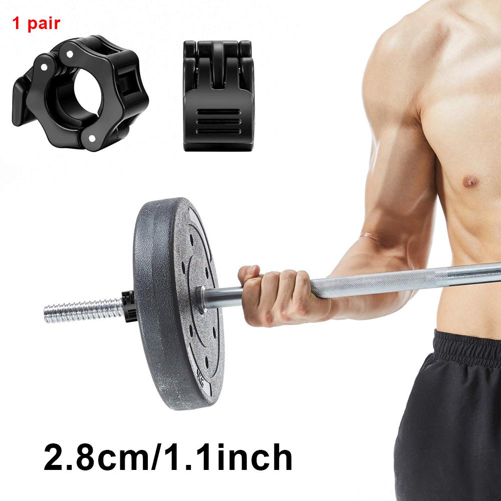 1 Inch/2Inch Quick-Release Barbell Collar Clips - Secures Standard/Olympic Plates for Weightlifting, Strength Training, Bodybuilding & Gym, Gym Accessories