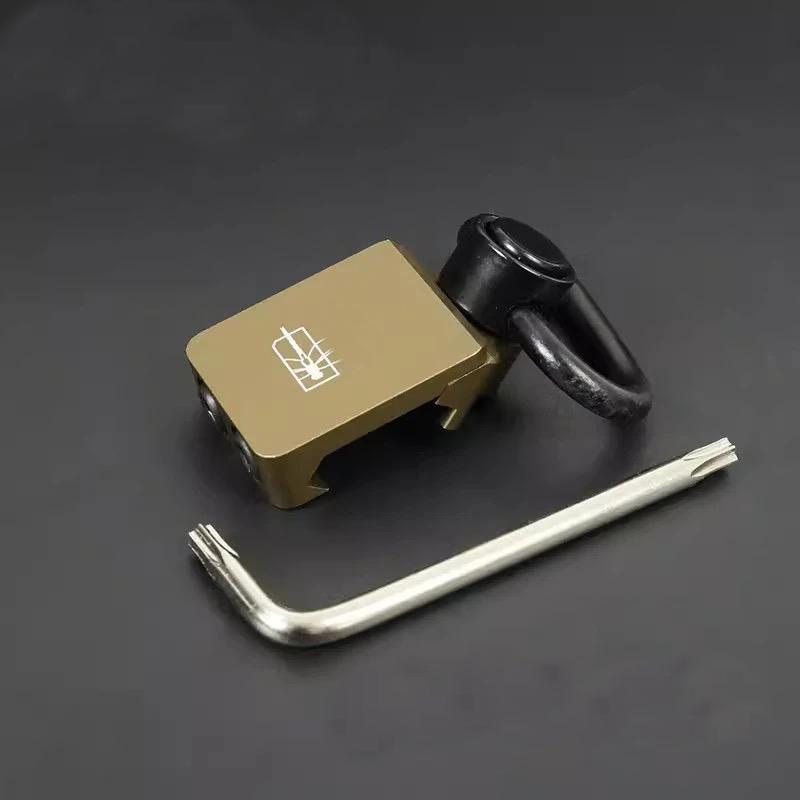 Multi-Purpose Single-Hole Quick-Release Metal Sling Buckle Sling Ring For Outdoor Sports, Camera, Bags & Molle Bags