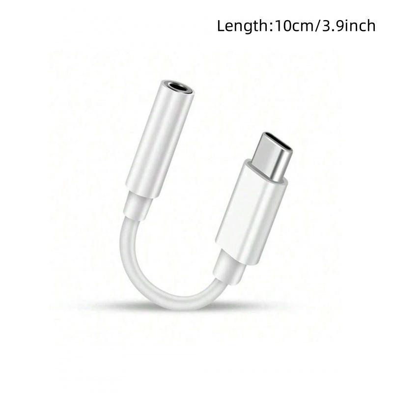 Essential for Music Lovers: Type-C to 3.5mm Decoding Audio Adapter, USB C Compatible, Compatible with Samsung S20/S21/S22/Redmi Note 14 Pro
