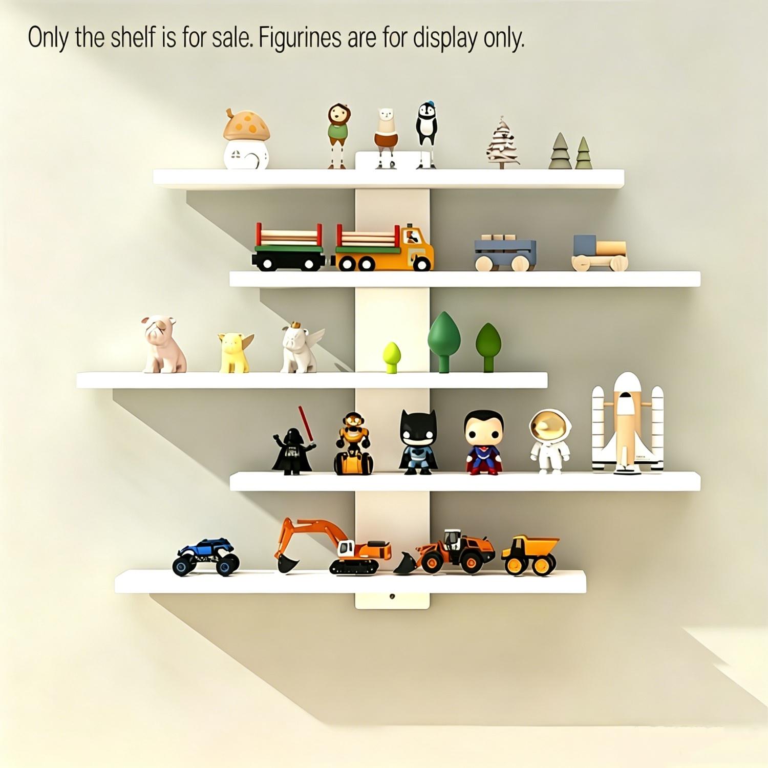 Wall-Mounted Display Rack, Multi-Layer Durable Storage Shelf, Wall Shelf Unit, Space-Saving Decorative Organizer for Collectibles, Toys, Home Decor, Space Saving Design