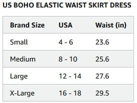 ANRABESS Women’s Summer Boho Elastic Waist Pleated A-Line Flowy Swing Tiered Long Beach Skirt Dress with Pockets